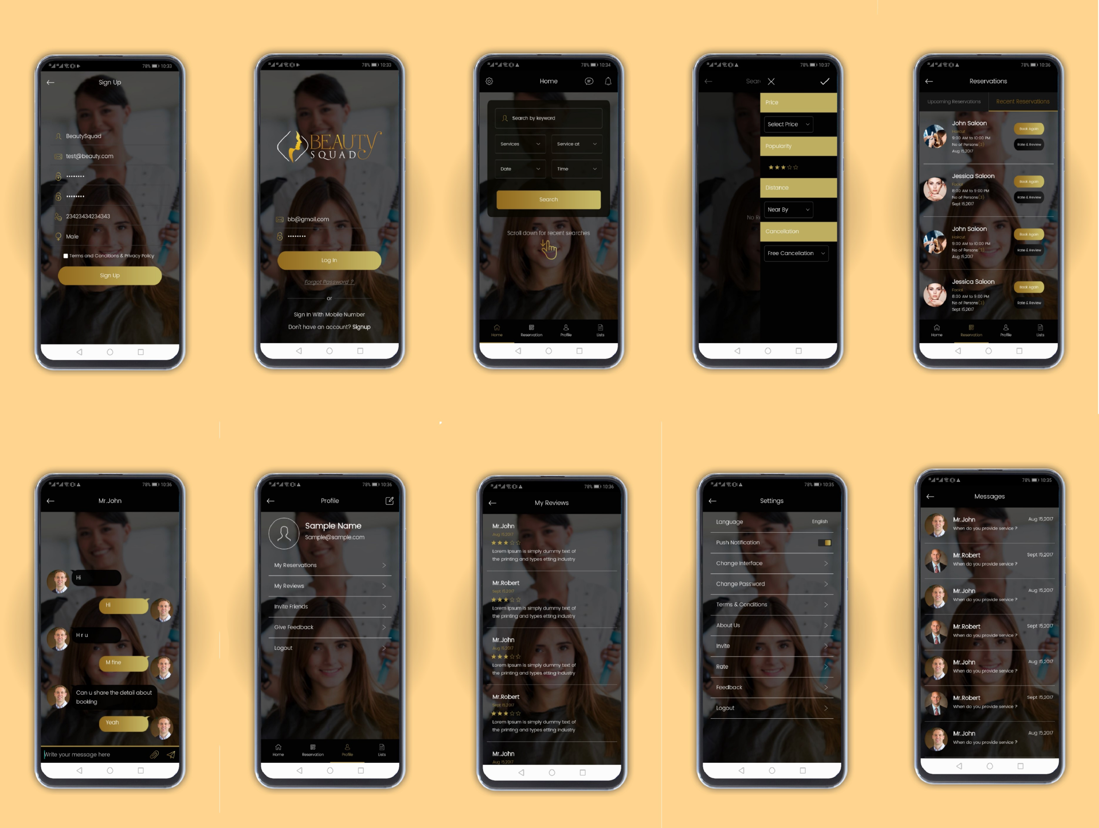 Beauty Salon App