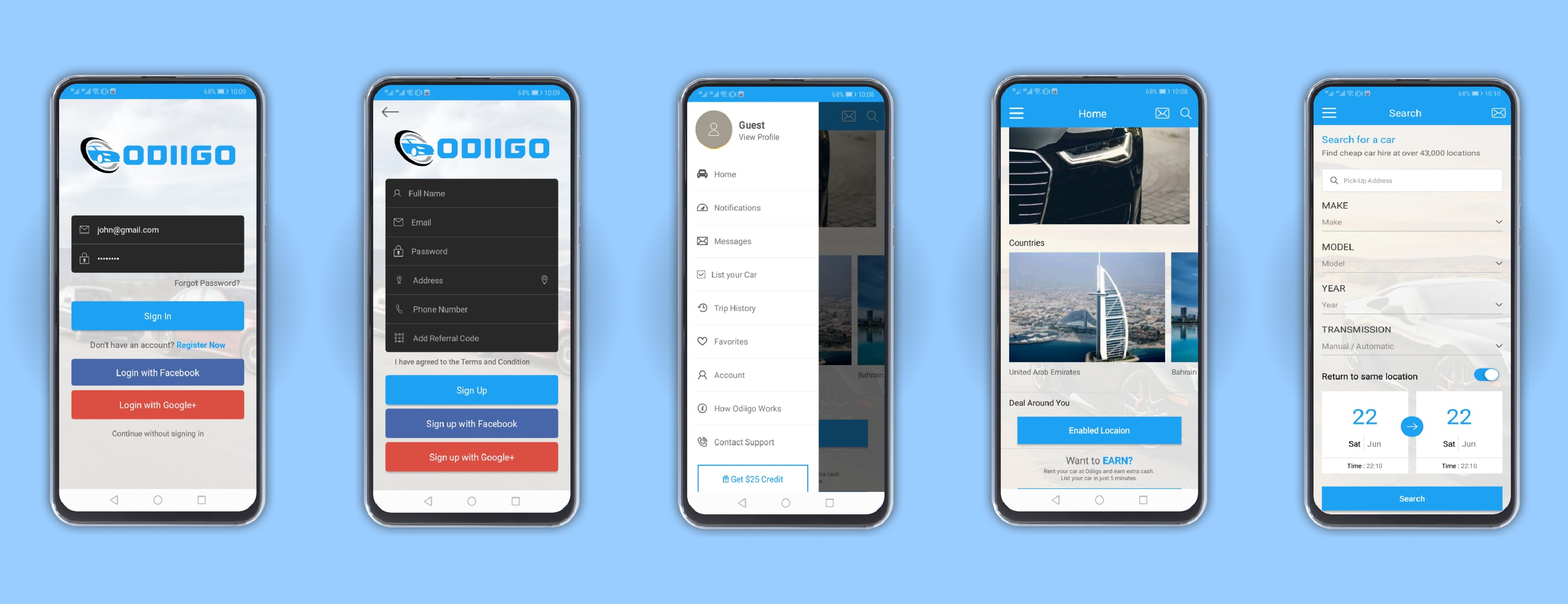 Odiigo Car Booking